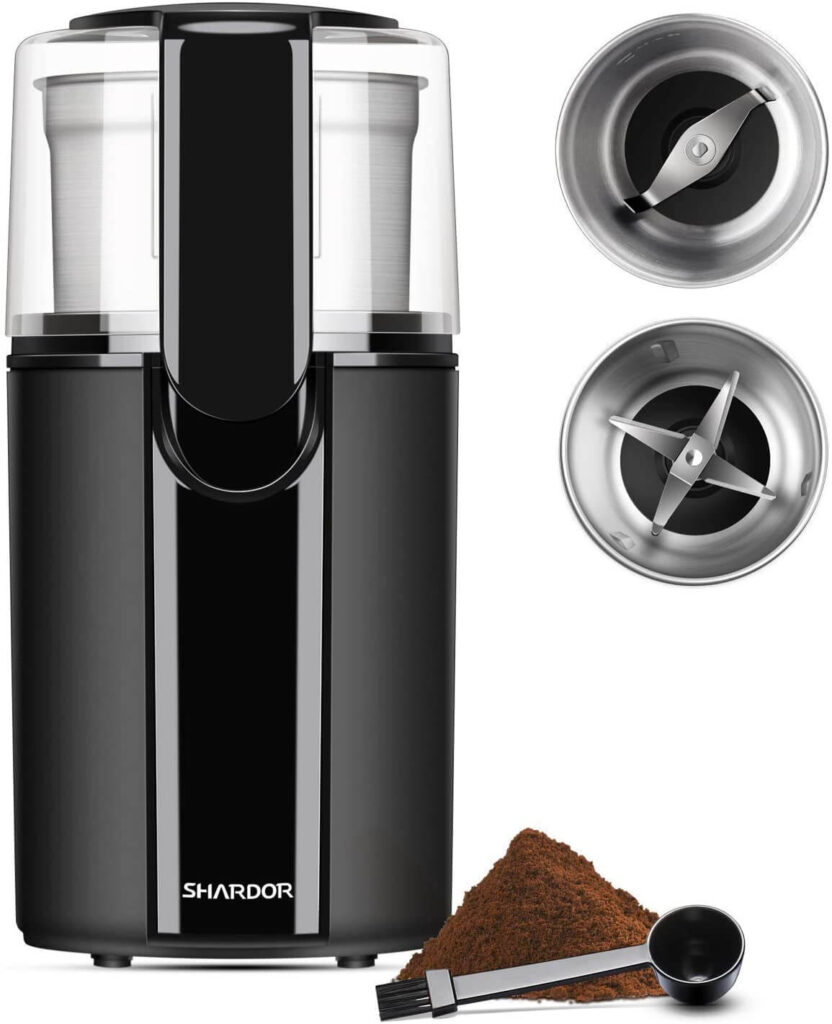 the best blender for grinding nuts and seeds is shardor electric grinder.