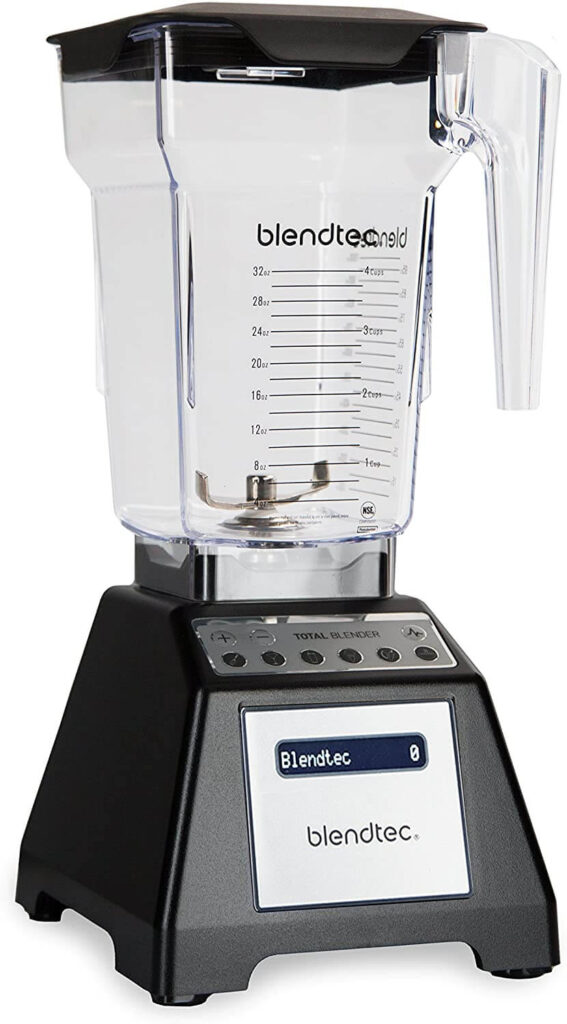 Blendtec total blender for healthy drinks.