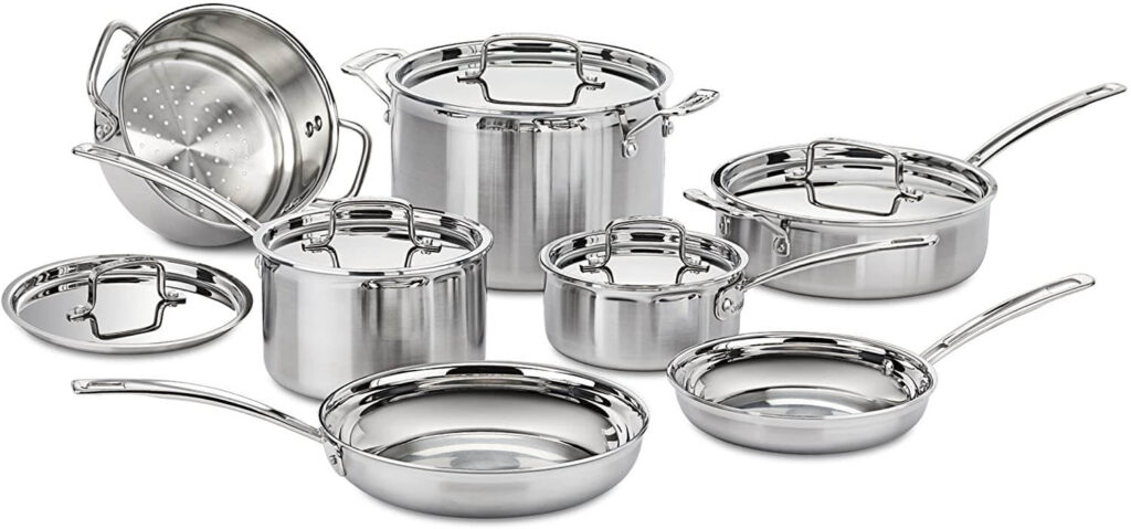 Cuisinart multi-clad pro stainless steel is suitable for all induction cooktops.
