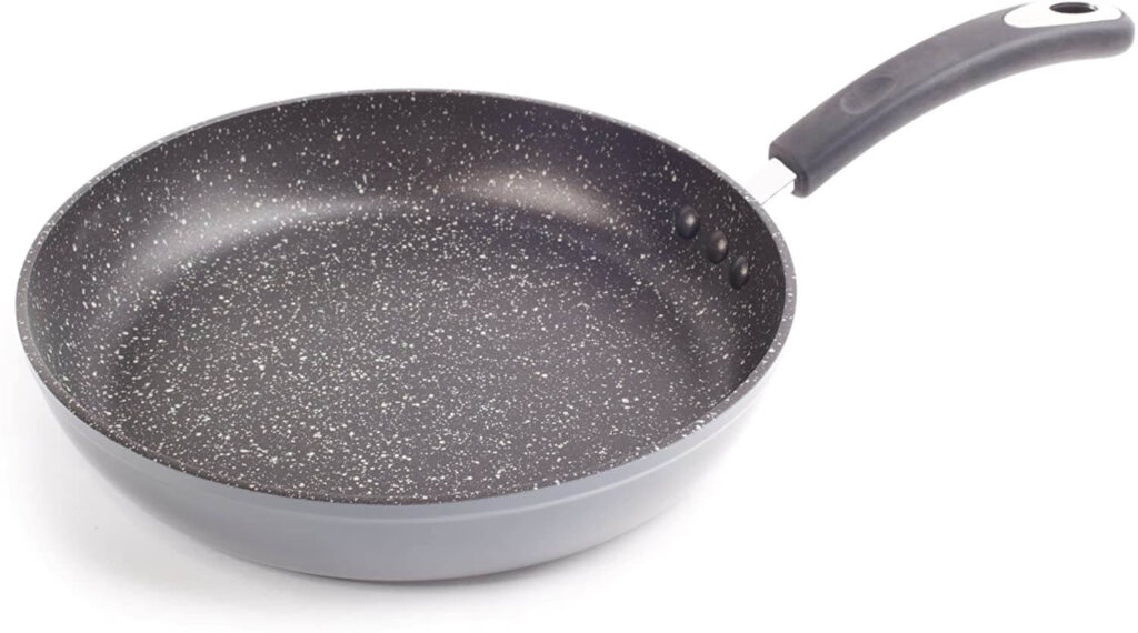 Ozeri stone earth frying pan is a non-sticking pan, free of PTOA. 