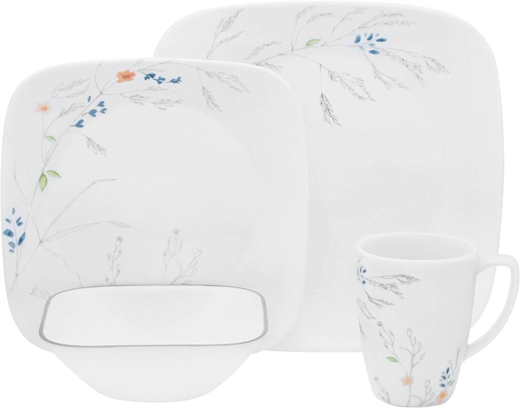 Corelle boutique Adlyn 16 piece dinnerware ultra_ hygienic and non-porous.,
