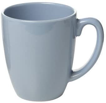 Livingware light blue coffee mug, strong and durable.
