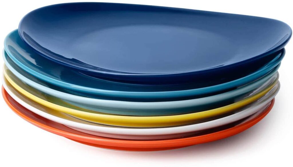 Sweese porcelain lead and cadmium-free dinner plates set for salad, pasta, and more.