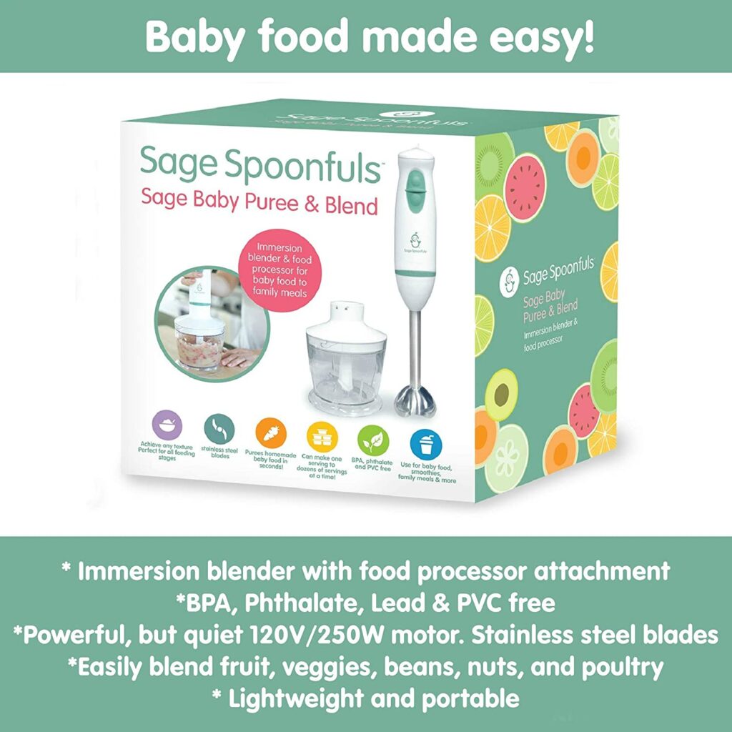 Saga spoonful puree and blend baby food maker.