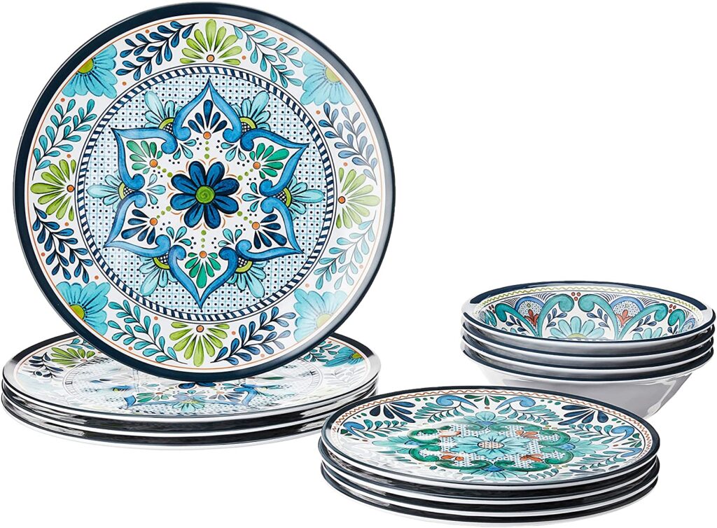 certified melamine dinnerware set.