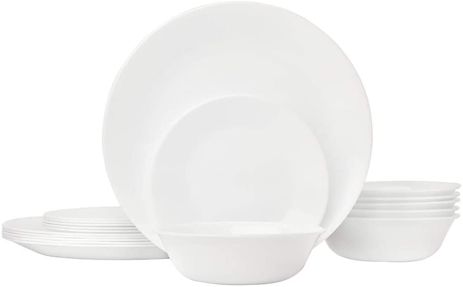 Corelle livingware 18 pieces dinnerware set.
