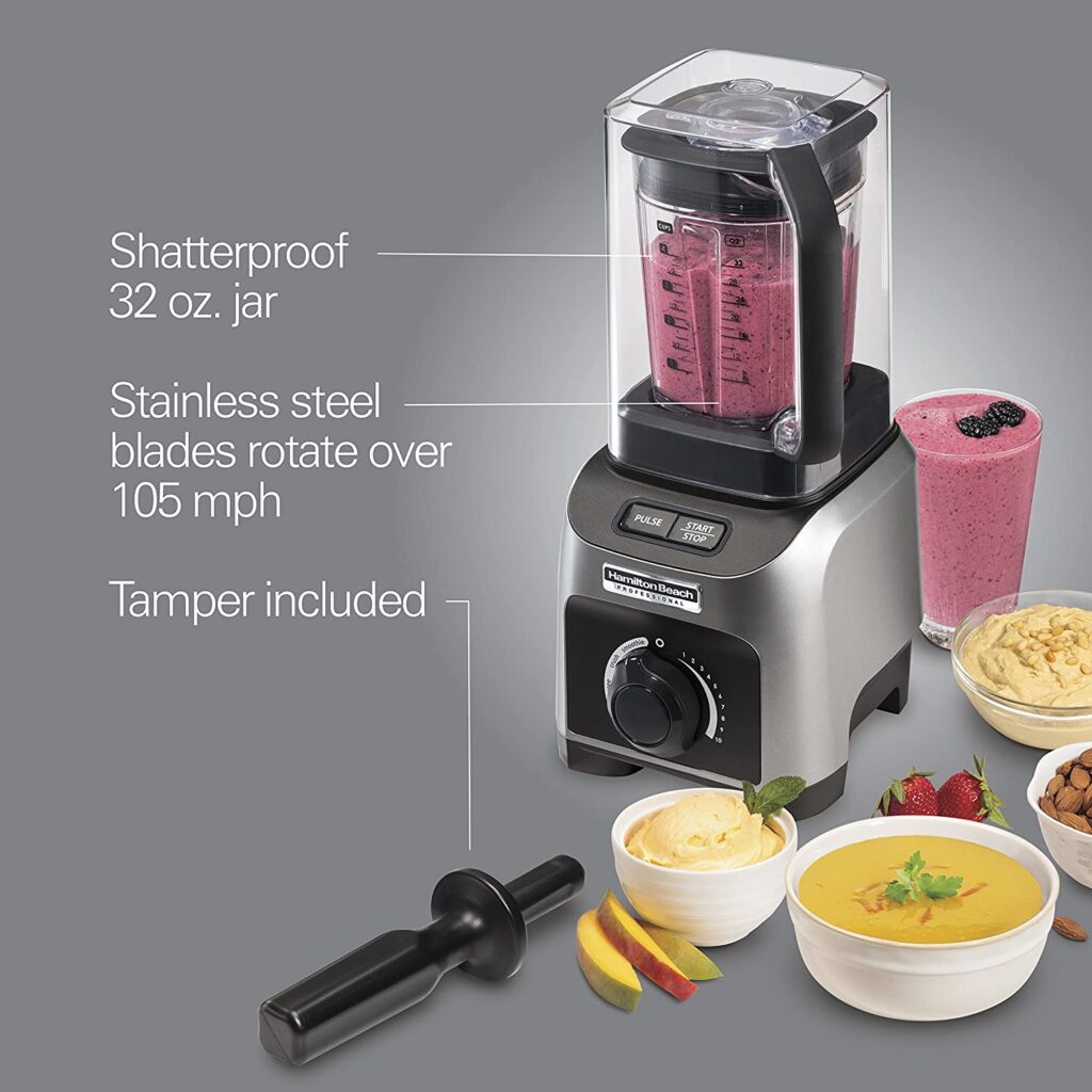 Hamilton Beach Professional Quiet Shield Blender for hot liquid