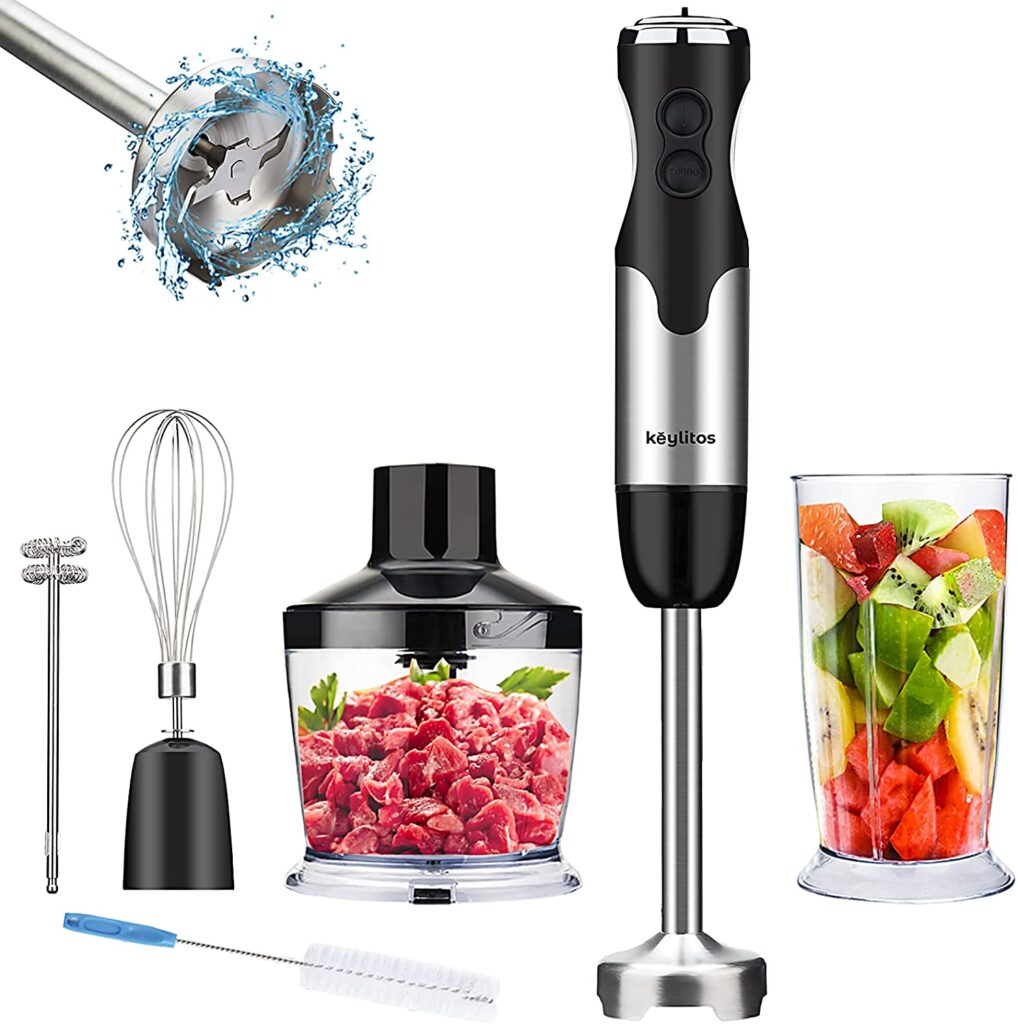 Hand blender for hot liquid.