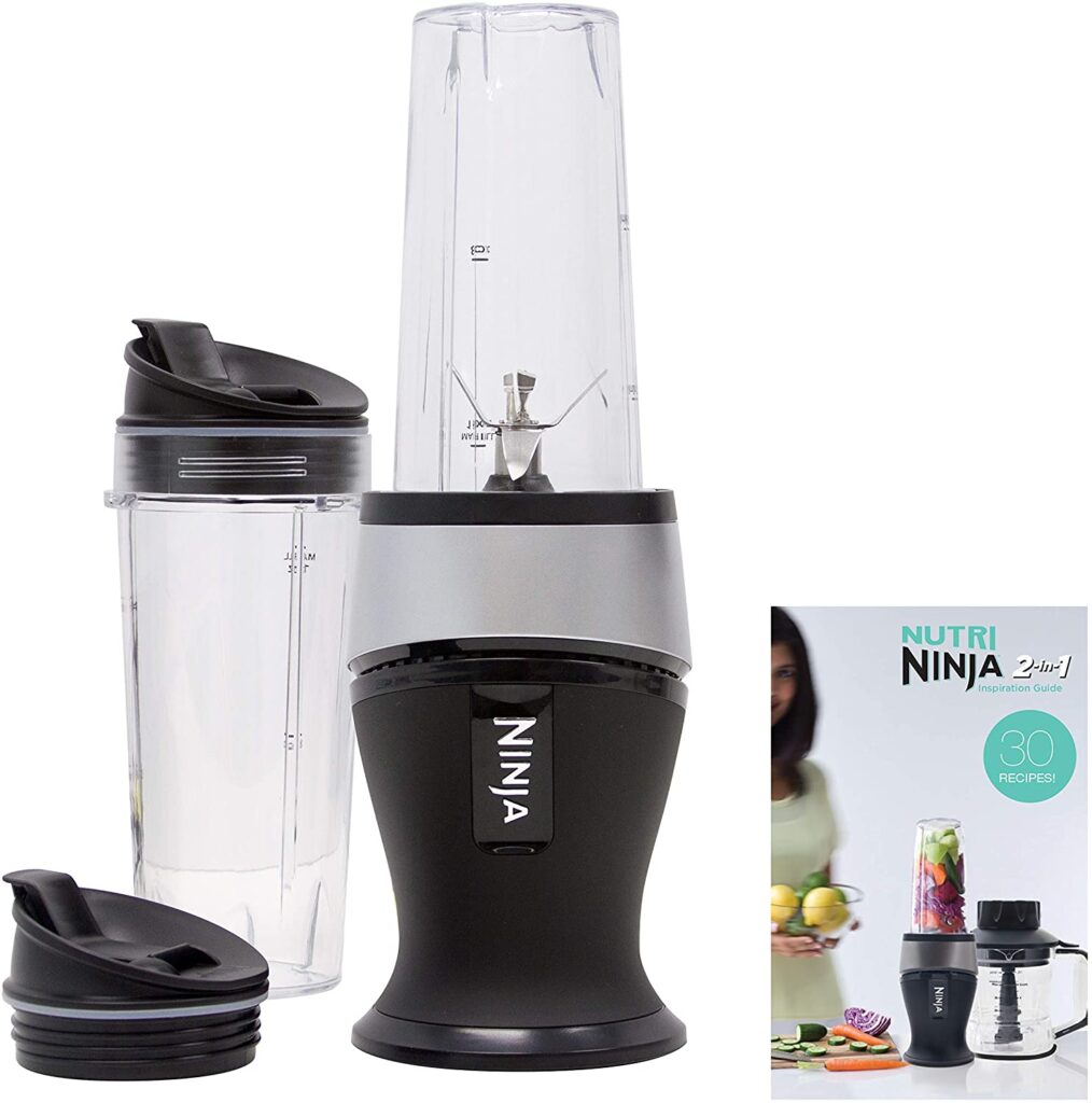 Ninja personal blender for frozen fruits.