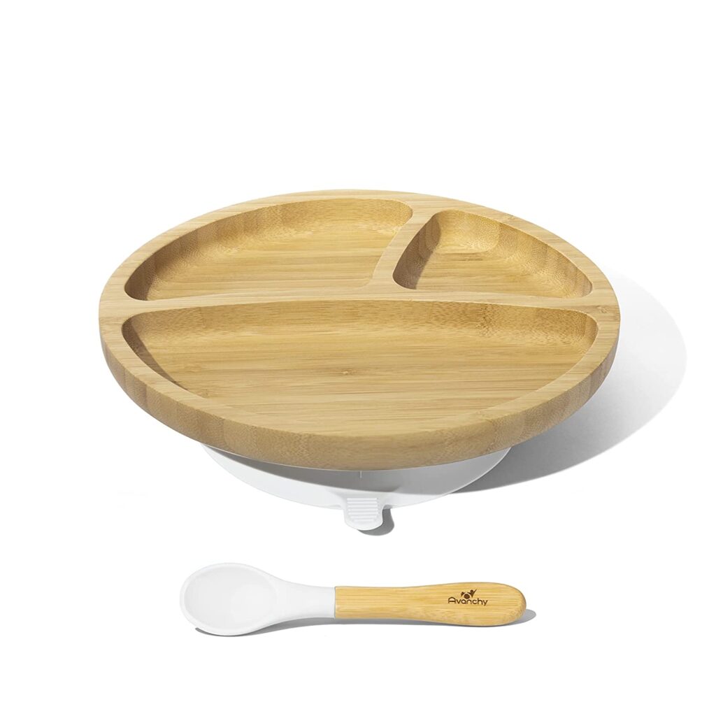 bamboo natural babies plate