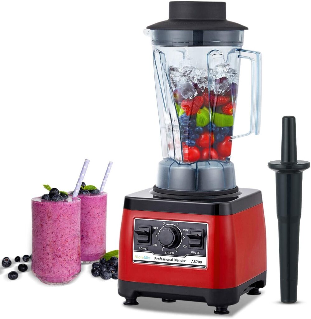 Biolomix heavy-duty professional blender for frozen fruits.