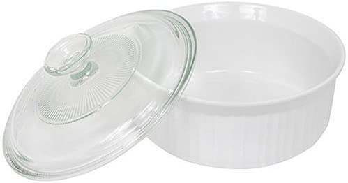 Corningware French White with glass top lid