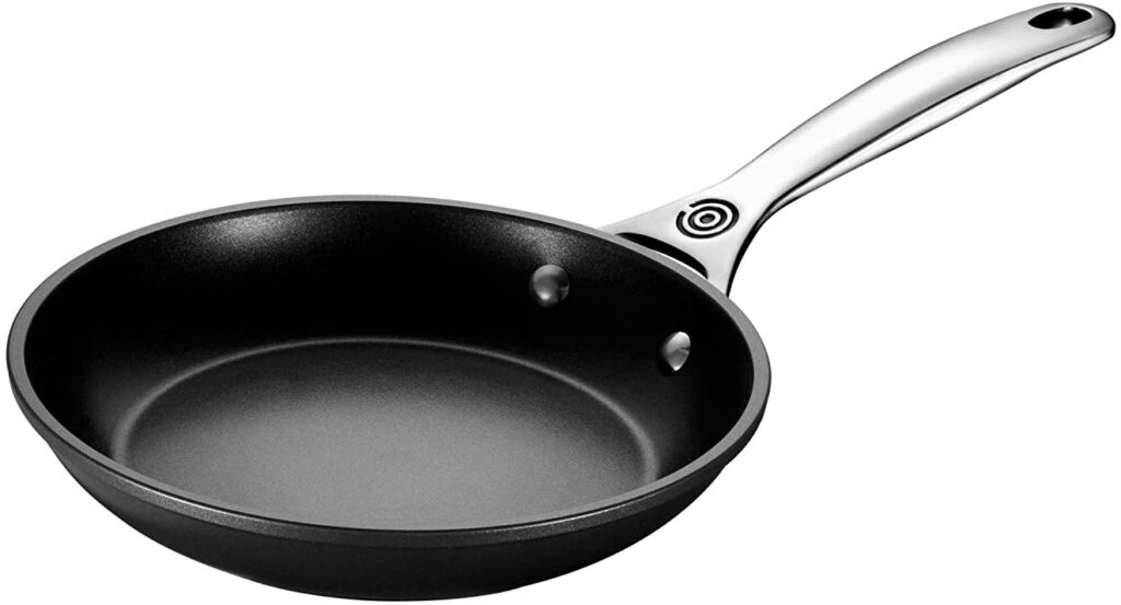 Le Creuset nonstick fry-pan for induction hob