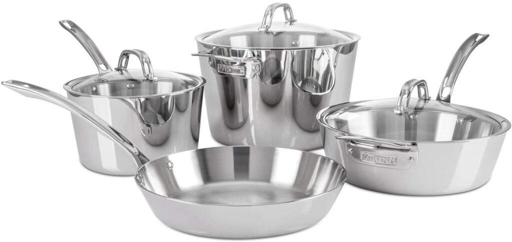 viking 3ply 7 pieces stainless steel