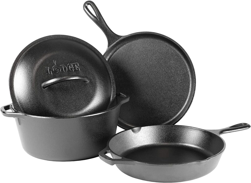 Cast Iron cookware for wood fired oven