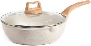 Carote deep frying pan with lid