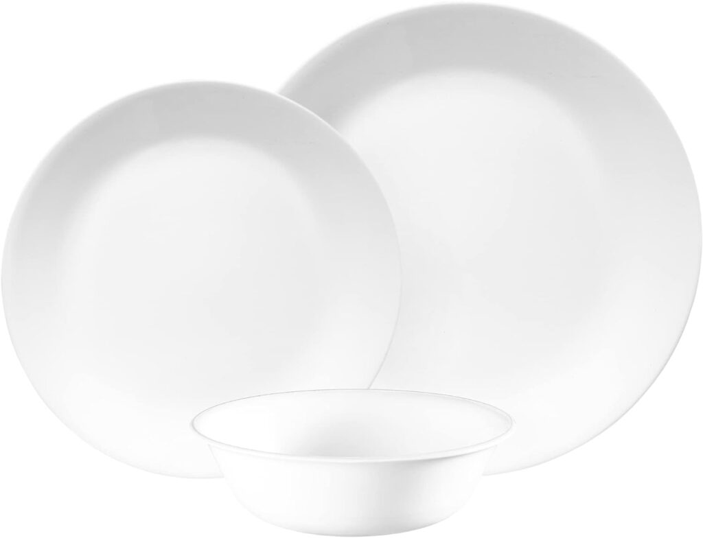  Corelle12 pieces dinnerware set Pure White