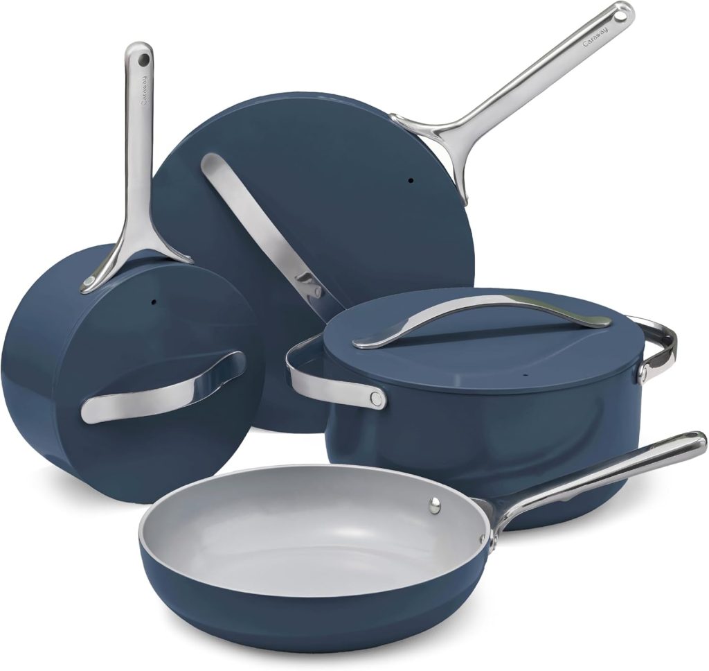 Caraway non-stick ceramic cookware set