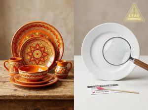 do glazed dishes contain lead