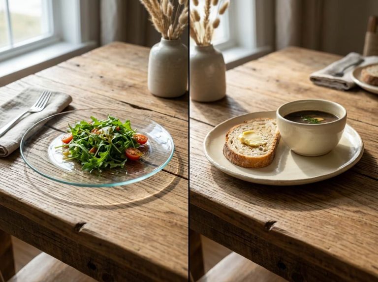 glass vs ceramic dinnerware