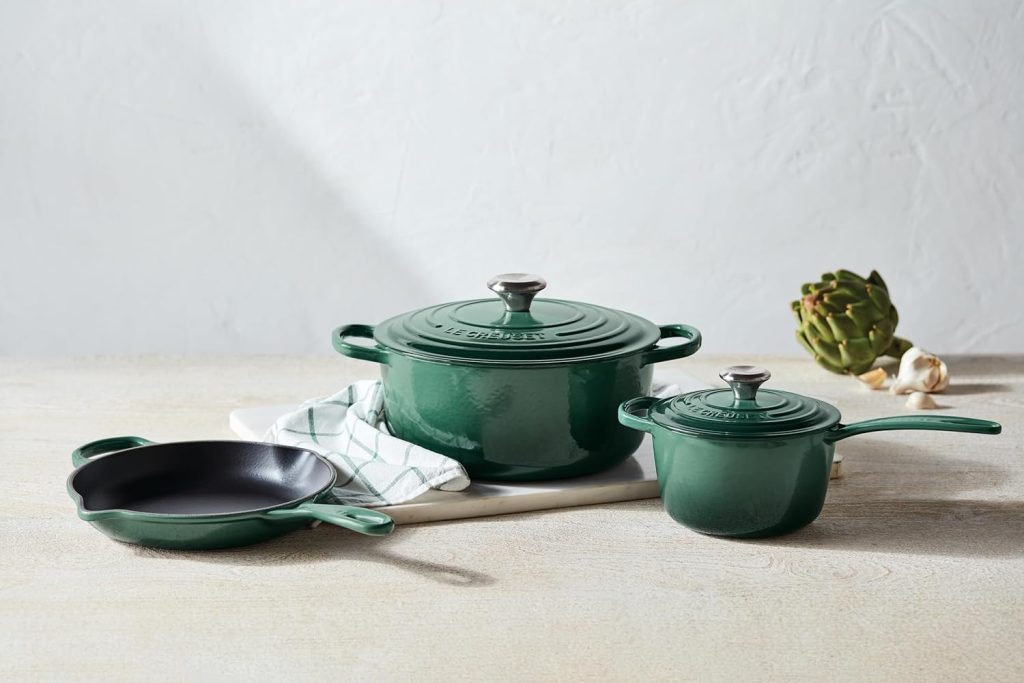 Le Creuset enameled cast iron cookware gift for mother and father