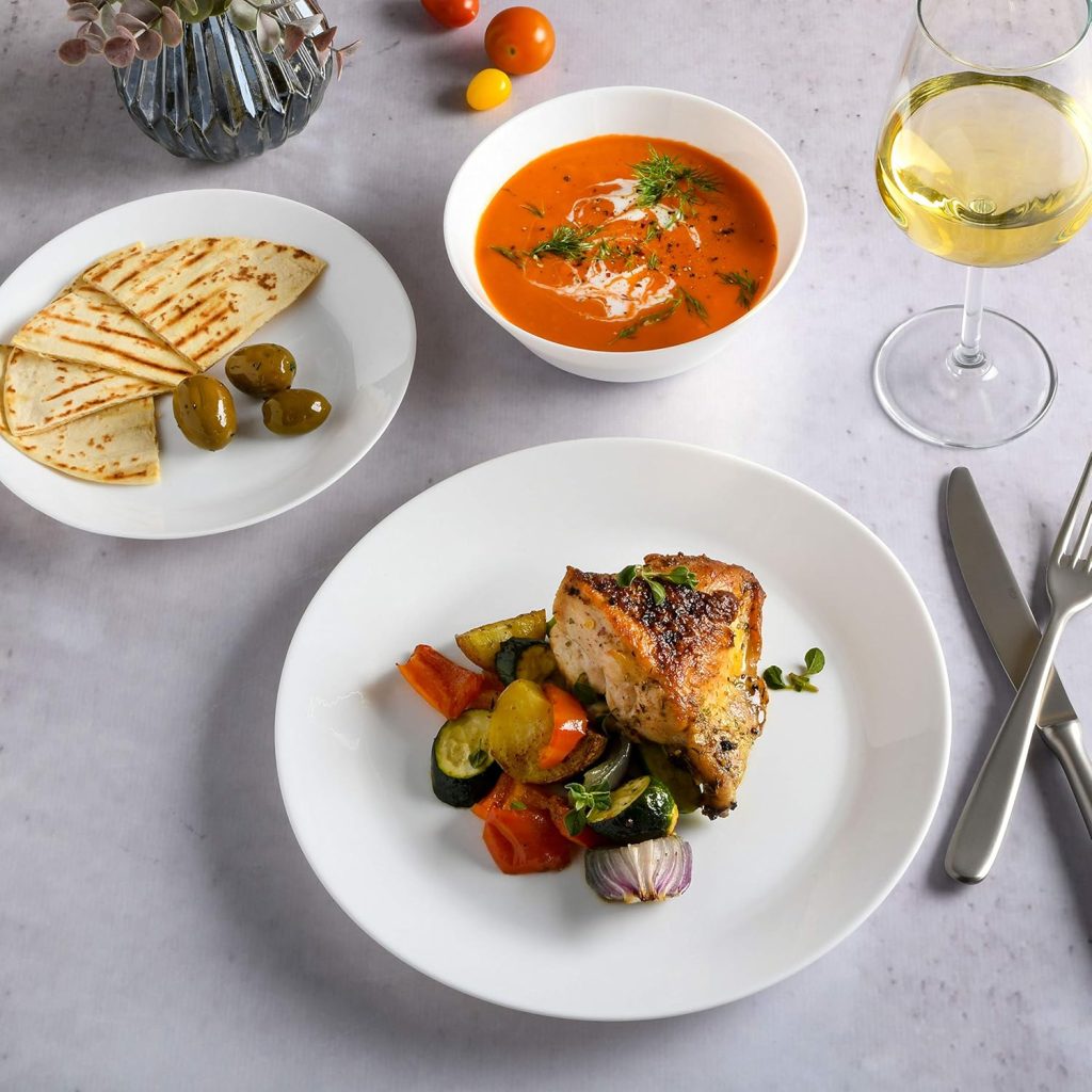 Lead Free tempered Opal glass dinnerware