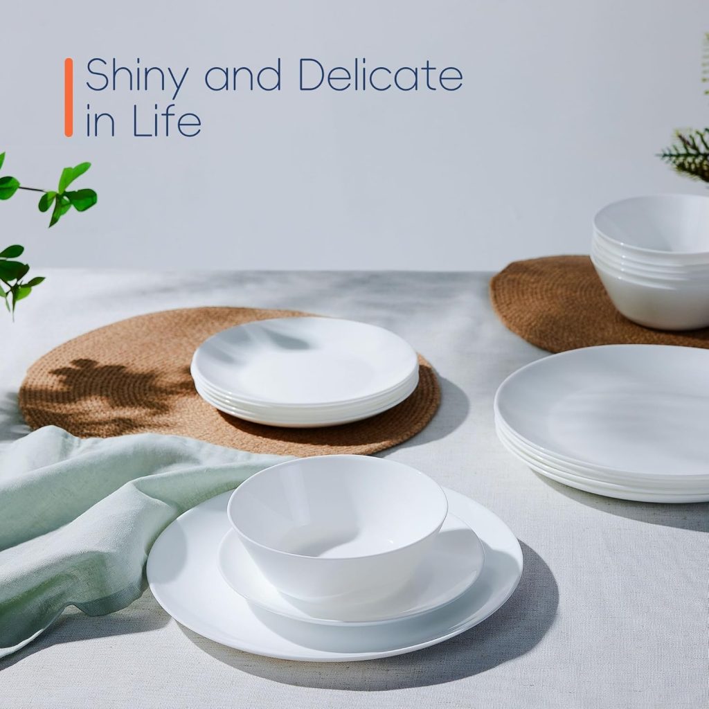 Opalware glass dinnerware sets