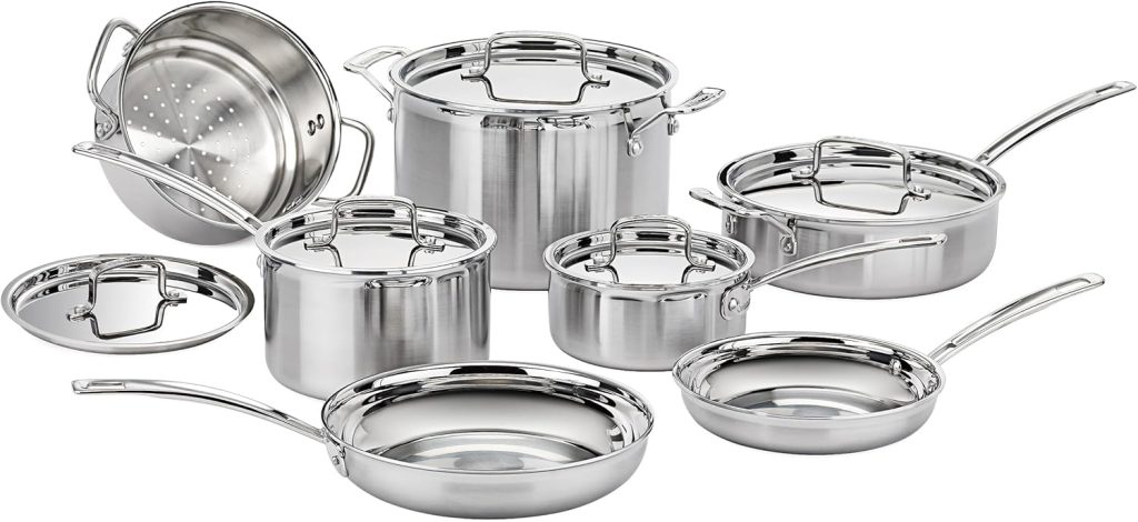 PFAS FREE Stainless steel cookware set